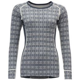 Ženska funkcionalna majica Devold Alnes Woman Shirt crna/bijela Night