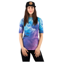 Ženska funkcionalna majica Drexiss All Mist Violet Merino Active plava / ljubičasta