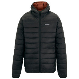 Muška prošivena jakna Regatta Hooded Marizion crna /smeđa Blk(BurntHn)