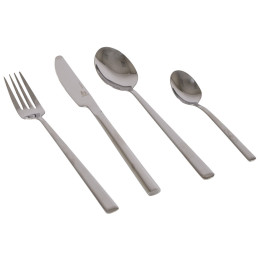 Set pribora za jelo Bo-Camp Cutlery set 4 pcs srebrena Silver