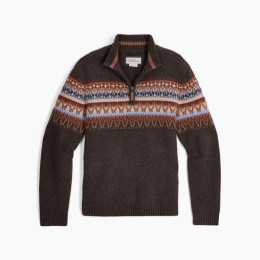 Muški džemper Royal Robins Arch Rock 1/4 Zip tamno smeđa Turkish Coffee Htr Kirkwood Pt