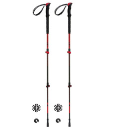 Trekking štapovi Ferrino Nuptse crna/crvena