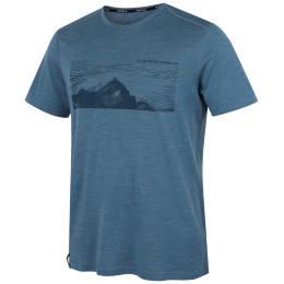 Muška majica MOOA Merino Lyolite Highlander 150 Short plava blue