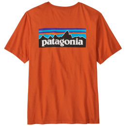 Muška majica Patagonia P-6 Logo T-Shirt narančasta Coal Orange
