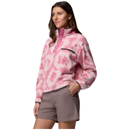 Ženska dukserica Columbia Helvetia™ II Printed Cropped Half Snap
