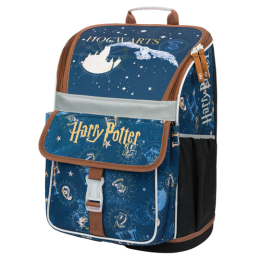 Školski ruksak za niže razrede osnovne škole Baagl Zippy smeđa / plava Harry Potter Bradavice
