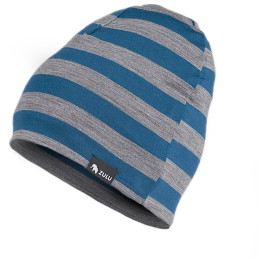 Kapa Zulu Cap Merino plava/siva StrapeNavyBlueGray