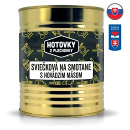 Gotova jela Hotovky z plechovky Češka svíčková – goveđe pečenje u vrhnjastom povrtnom umaku (800 g)