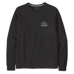 Muška majica Patagonia M's L/S Chouinard Crest Responsibili-Tee crna Black