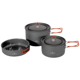 Set lonaca Robens Basecamp Pro Ceramic Cook Set XL crna Black