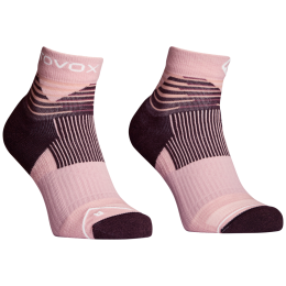 Ženske merino čarape Ortovox All Mountain Quarter Socks W ružičasta Dawn Rose