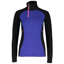 Ženska majica Mons Royale Olympus 3.0 Half Zip plava/crna UltraBlue/Black