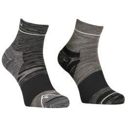 Muške čarape Ortovox Alpine Quarter Socks M crna/siva black raven