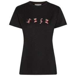 Ženska majica Icebreaker Women Merino 150 Tech Lite SS Tee Snow Day crna Black