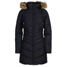 Ženska duga jakna Fundango Puppis Padded Jacket zelena/siva snake