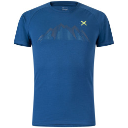 Muška majica Montura Summit T-Shirt plava Deep Blue/Verde Lime