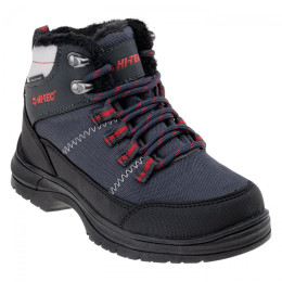 Dječije zimske cipele Hi-Tec Lusari Mid Wp Jr crna/siva Dark Grey/Black/Red