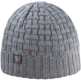 Pletena kapa od merino vune Kama A112 siva Grey
