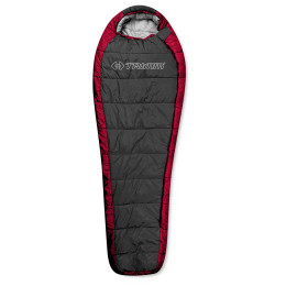 Vreća za spavanje Trimm Highlander 195 cm siva/crvena Red/DarkGray