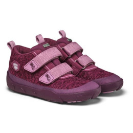 Dětské barefoot boty Affenzahn Low Boot Knit Happy Otter Ljubičasta Otter