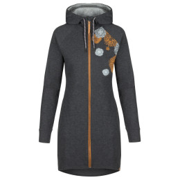 Ženska dukserica Loap Ecara crna/narančasta TapShoeOrangeMelange