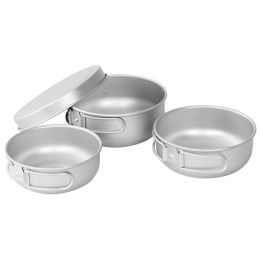 Set posuđa Easy Camp Adventure Ultra Light Cook Set srebrena Silver