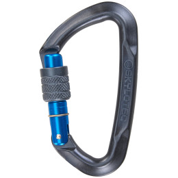 Karabiner Skylotec Lime SG (screw gate) siva/plava Anthracite/Blue