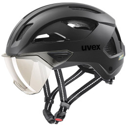Biciklistička kaciga Uvex Stride Visor crna black matt