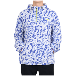 Muška dukserica 4F Fleece M483 bijela/plava Cobalt Allover