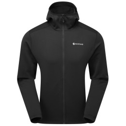 Muške funkcionalne majice dugih rukava Montane Fury Hoodie crna Black