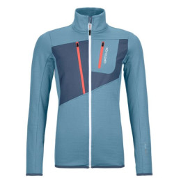 Ženska dukserica Ortovox Fleece Grid Jacket W svijetlo plava Lightblue