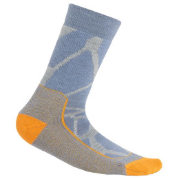 Ženske čarape Icebreaker W Hike+ Medium Crew Fractured Landscapes plava/siva