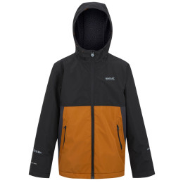 Dječja jakna Regatta Hillain Warm Lined crna /smeđa Blk/PmSp/Ash