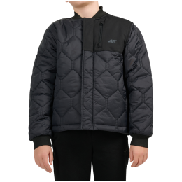 Dječja softshell jakna 4F Jacket M324 Deep Black crna Deep Black