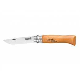 Sklopivi nož Opinel N°08 Carbon Viroblock, blister prirodno
