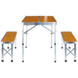 Stolni set Zulu Vita a Tana smeđa/srebrena