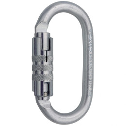 Karabiner Camp Steel Oval Pro 2Lock srebrena