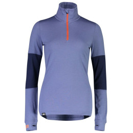 Ženska majica Mons Royale Cornice Half Zip plava/crna BlueVelvet