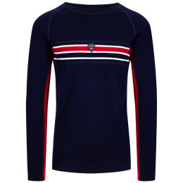 Muške funkcionalne majice Dale of Norway Aksla Masculine Baselayer Crew neck tamno plava Navy Red OffWhite