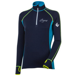 Ženska dukserica Progress TS Tispa Zip 17NP tamno plava TmModrá/Turquoise