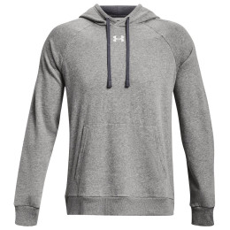 Muška dukserica Under Armour Rival Fleece Hoodie svijetlo siva CastlerockLightHeather/White