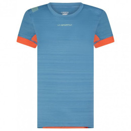 Ženska majica La Sportiva Sunfire T-Shirt W plava / crvena Atlantic/Paprika