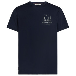 Muška majica Icebreaker Men Merino 150 Tech Lite SS Tee Peaceful Pass tamno plava Midnight Navy
