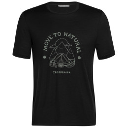 Muška majica Icebreaker Men Tech Lite II SS Tee Canopy Camper crna