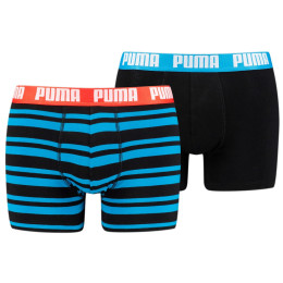 Muške bokserice Puma Heritage Stripe Boxer 2P mješavina boja
