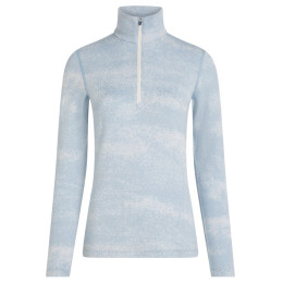 Ženska funkcionalna majica Icebreaker Women M 260 Tech Vertex LS HZ Chillwave plava/bijela Snow/Zincblue/J