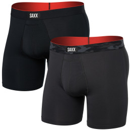 Bokserice Saxx Multi-Sport Mesh Boxer Brief Fly 2Pk crna/siva remote camo wb/black