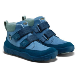 Dětské barefoot boty Affenzahn Low Boot Leather Friendy Shark plava Shark