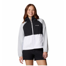 Ženska jakna Columbia Spire Valley™ Windbreaker bijela White, Black, Cirrus Grey