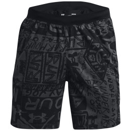Muške kratke hlače Under Armour Destroy All Miles Short crna Black / Black / Reflective